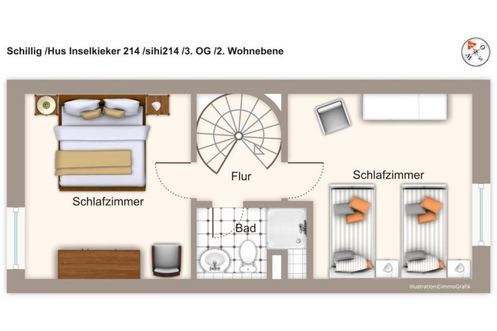 쉴리그 Hus Inselkieker Hus Inselkieker 214 아파트 외부 사진