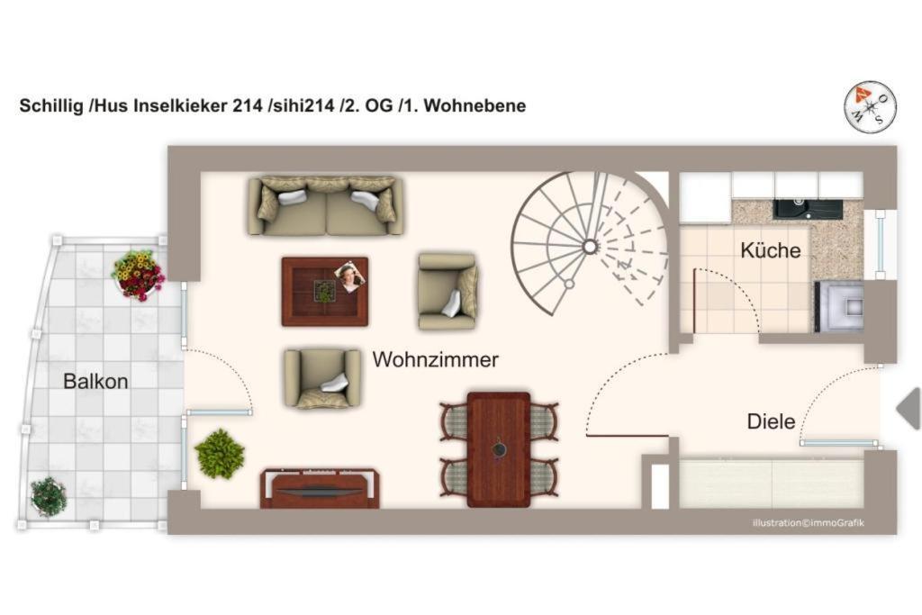 쉴리그 Hus Inselkieker Hus Inselkieker 214 아파트 외부 사진